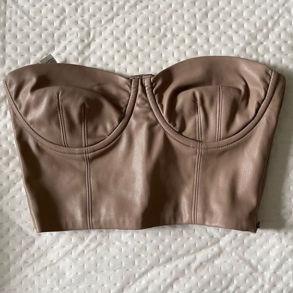 Leather corset top from Zara - Picture 1 of 2